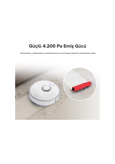 Roborock Q7 Max Beyaz Akıllı Robot Süpürge (Teşhir)