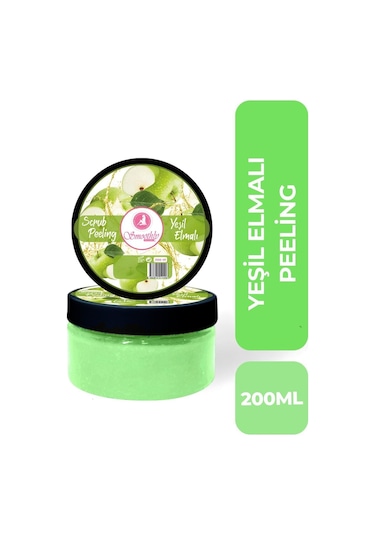 Yeşil Elma Canlandırıcı & Yumuşatıcı El Ayak Tırnak Bakım Manikür Pedikür Peeling 200ml