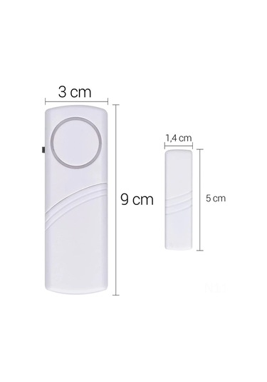 Teltree 4'lü Kablosuz Manyetik Pencere Ve Kapı Alarmı - 100 Db Sesli Ev Güvenliği Sistemi