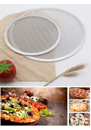 Morabi Pizzasından Çıkartmak İçin Fırın Kabı Yuvarlak Pizza Kalıbı 234455758 Gri