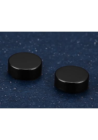 Chavin Bayan Erkek  Mıknatıslı Siyah Çelik Küpe df22sy