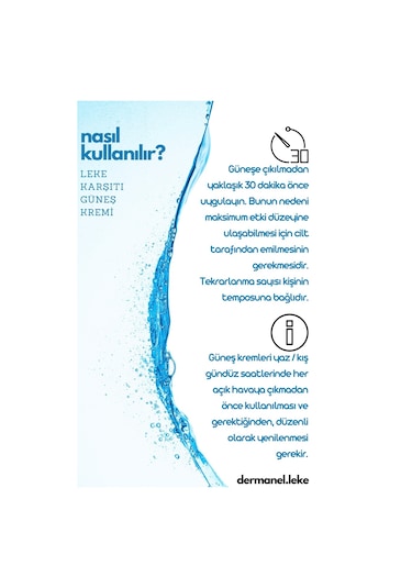 Dermanel Leke Karşıtı Güneş Kremi 50 ML
