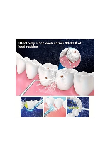 Willowhaven Beyaz Manuel Diş Suyu Jet Temizleyici Portatif Ağız Bakım Cihazı