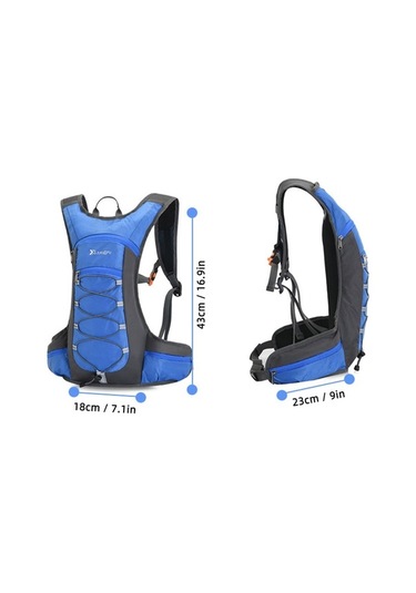 Novahub 10l Bisiklet Su Torbası Günlük Çanta Hafif Dağ Yürüyüşü Sırt Çantası Omuz Çantası Açık Kamp Bisiklet Koşu Seyahat İçin Mavi Mavi