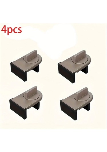 Willowhaven Siyah 4 Parça Ağır Hizmet Tipi Alüminyum Sürgülü Kapı Ve Pencere Güvenlik Kilitleri