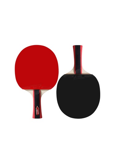 Ranyeek 2 Oyuncu Ping-pong Seti: 2 Raket + 3 Top + Çanta, 7 Katlı Ahşap Sap, Yumuşak Kauçuk Yüzey, Ev/spor Kulübü İçin Dayanıklı