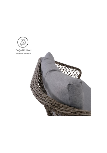 Serenity İkili Rattan Bahçe Ve Balkon Oturma Grubu Rehome