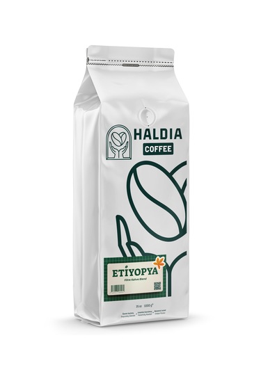 Haldia Coffee Etiyopya Filtre Kahve Blend 1000gr. Arabica Orta Kavrum Yumuşak Gövde, Hafif Tat Çekirdek Kahve