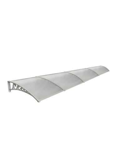 Pratik Sundurma Kapı Pencere Üstü 100x600 Cm Gri 6 Mm Levhalı Gri