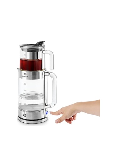 Emsan Feel Steel XL 2 L Cam Çay Makinesi