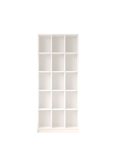 Robin Home Vera Geniş Kitaplık 15 Raflı 180cm Beyaz