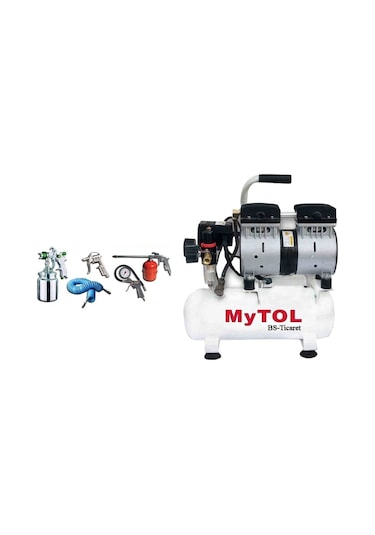 Mytol EWS06 0.5 Hp 8 Bar 8 LT Yağsız Sessiz Hava Kompresörü