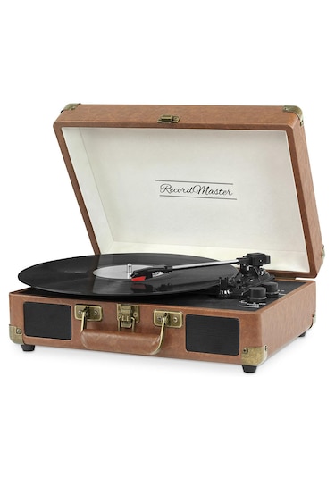 Record Master ST14012 Pikap Plak Çalar Bluetooth ve Şarjlı RCA Çıkış, Aux - 33, 45 ve 78 Devir Plakları Çalabilme