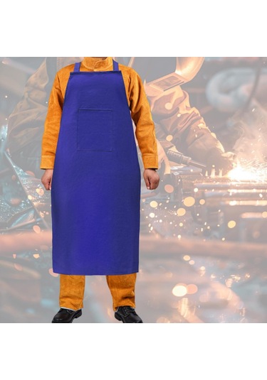Suntek Kaynak İş Önlüğü Hafif Koruma Ev Deri İşçiliği Mavi