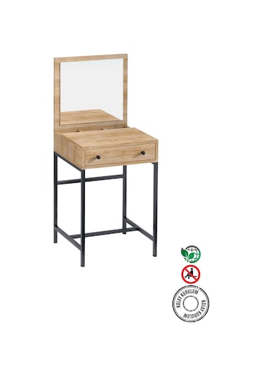 Decormet Mary Mini Makyaj Masası Safir Meşe Safir Meşe