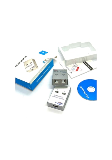 2 Port Usb Sharing Switch Usb Çoklayıcı Seçici Usb Auto Swıtch