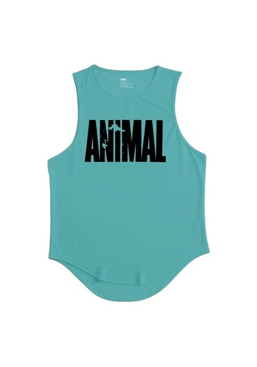 Yeşil Spor Salonu Tank Top Erkek Vücut Geliştirme Yeleği File Fitness Giyim Kas Kolsuz Gömlek Antrenman Açık Yan Kesim Atletler