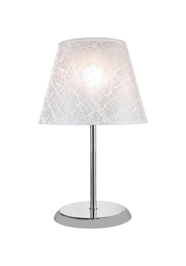 Sarah Abajur Krom Ayak / Beyaz File Şapka Diğer