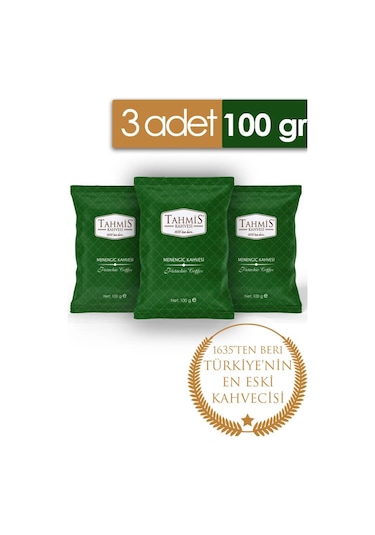 Tahmis Kahvesi Sütlü Toz Menengiç Kahvesi 3 x 100 G