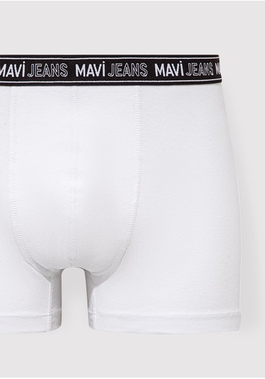 Mavi - Beyaz Basic Boxer 0911082-620 Beyaz