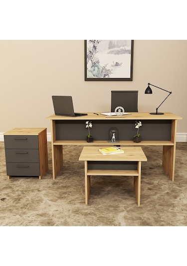 KALENDER DEKOR MERKÜR-1-2-3 OFİS BÜRO MASASI TAKIMI MRK06