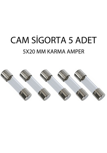 Cam Sigorta 5x20mm Karma Amper