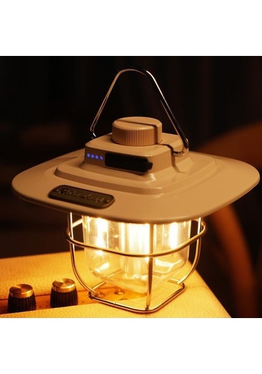 Tongxida Yeşil Led Kamp Işığı, Su Geçirmez, Sürekli Parlaklık Ayarlamalı, 4500mah Powerbank, Taşınabilir, İç Batarya Yeşil Yeşil