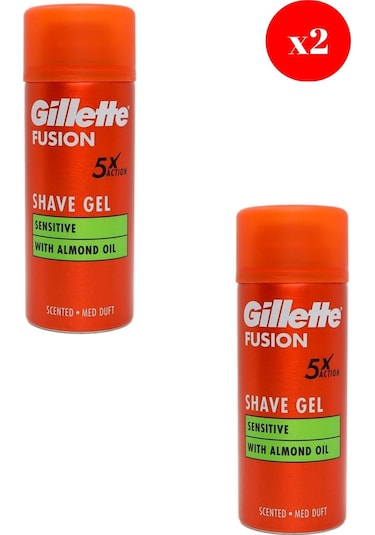 Gillette Fusion5 Ultra Sensitive Traş Jeli 75ml X2 Adet