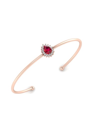 0,96 Karat Pırlantalı Yakut Bıleklik