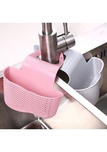 Besthome1 Küçük Mutfak Sulama Vanası Sponge Tutucu, Su Geçirmez Delikli Tasarım, Bakteri Önleyici, Ev Ve Villa Kullanıma Uygun, Gri