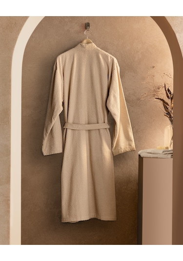 Madame Coco Nicola Kimono Erkek Bornoz Born0000000025 Bej