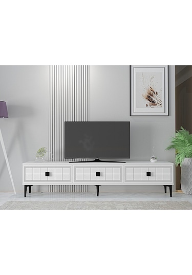 Tsa1801b - Yuka Tv Stand Beyaz 180cm Beyaz