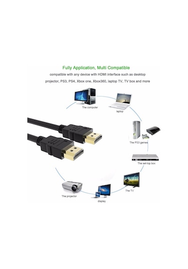 Ancheyn HDMI 1.4b TV LCD Monitör Laptop Erkek Bağlantı Kablosu1.5