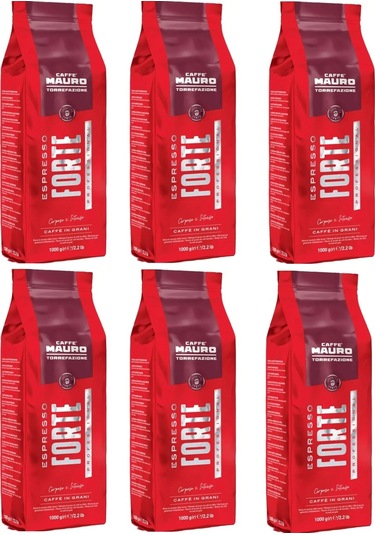 Caffe Mauro Espresso Forte Çekirdek Kahve 1 Kg X 6 Paket Çekirdek Kahve