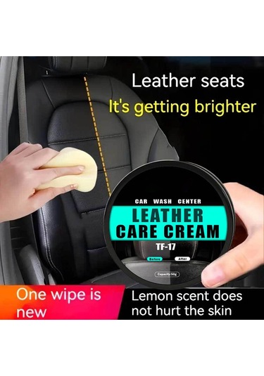 Araba Deri Koltuk Bakım Kremi İç Deri Temizleme Bakım Bakım Kaplama Temizleme Kremi 50g,jwcwsq