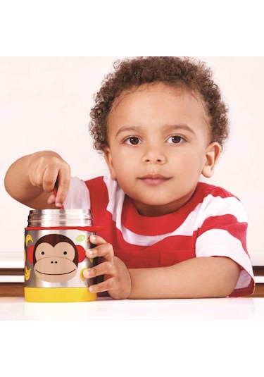 Skip Hop Paslanmaz Çelik Termos 325 ML Maymun Sarı