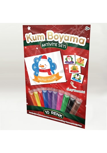 Kardan Adam Yılbaşı Özel Kum Boyama Aktivite Seti
