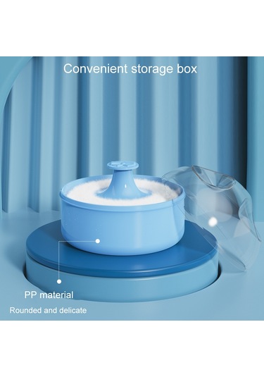 Sones Kuaför Salonu Temizliği Kuru Toz Mendil Bebek Talk Pudrası Puff Kutusu Pembe