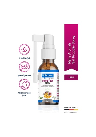 Dr. Wagner Immufast Doğal Ağız ve Boğaz Spreyi 20 ML