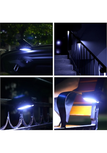 L6060-2 40leds Açık Güneş Işıkları Klipsli Hareket Sensörü Siyah Siyah