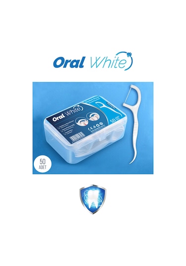 Oral White Cleaning Pro Diş İpi Sade 50'li