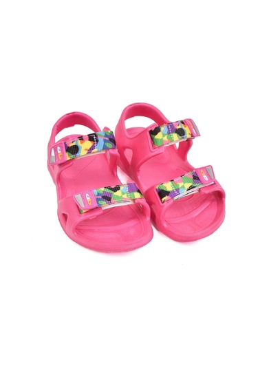 Kız Çoçuk Kaymaz Taban Havuz Plaj Sandalet Fuşya