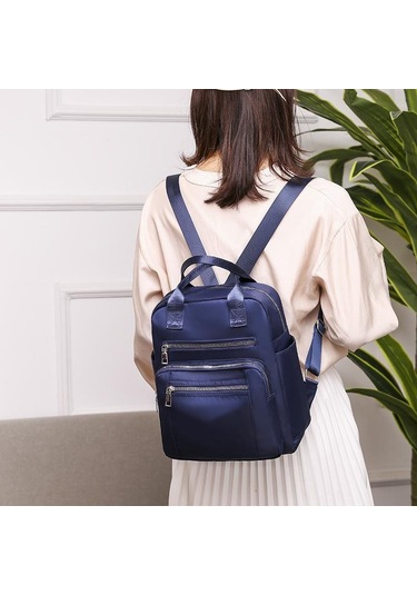 Siyah Yogodlns Moda Yeni Sırt Çantası Kadın Büyük Kapasiteli Okul Çantası Genç Seyahat İçin Su Geçirmez Oxford Sırt Çantası Basit Siyah Paket Siyah