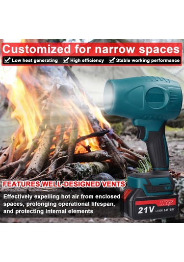 Youtek 21v Şarjlı Endüstriyel Toz Üfleme Makinesi - Taşınabilir Güçlü Fırçalı Motor İle Çok Amaçlı Temizlik Aleti