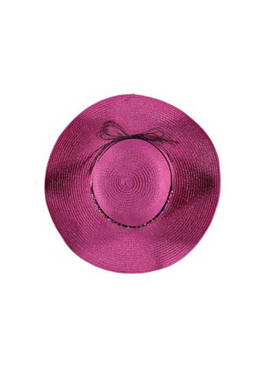 Fötr Hasır Plaj Şapka Kadın Yazlık Şık Model Renkli Şapka Fuşya