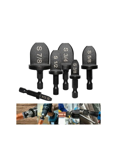 Suntek 6 Adet Dövme Aracı Matkap Ucu Seti Klima Tüpü