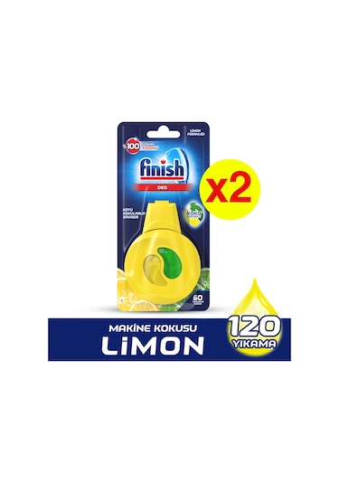Finish Deo Limonlu Bulaşık Makinesi Kokusu 2 x 60 Yıkama