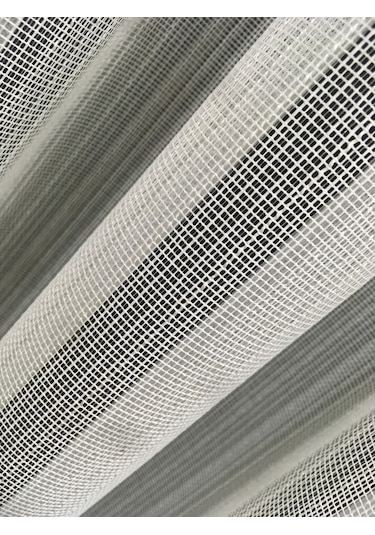 Perdefony Eteği Bantlı Düz Tül Perde Hafif Simli Ürün