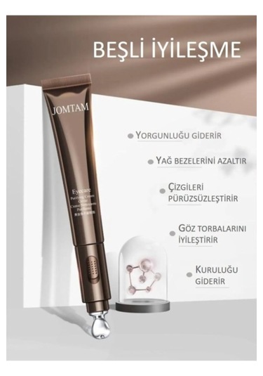 Jomtam Yedek Tüplü Elektrik Masajlı Altın ve Havyarlı Sıkılaştırıcı Göz Bakım Kremi 20 G