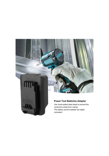 Padalink Makita 18v Li-poly Akü İçin Elektrikli Alet Adaptörü - Dayanıklı Abs + Nikel Kaplı Çelik Yapı, Güvenli Ve Taşınabilir Dönüştürücü Aksesuarı